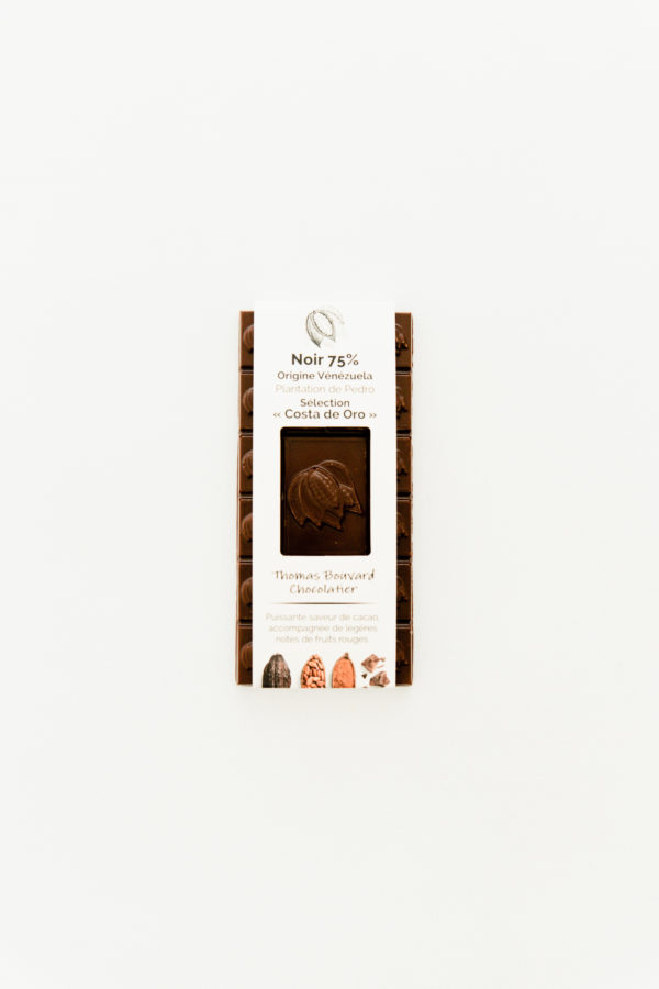 Tablette de chocolat Noir 75% de Pedro "sélection Costa de Oro"