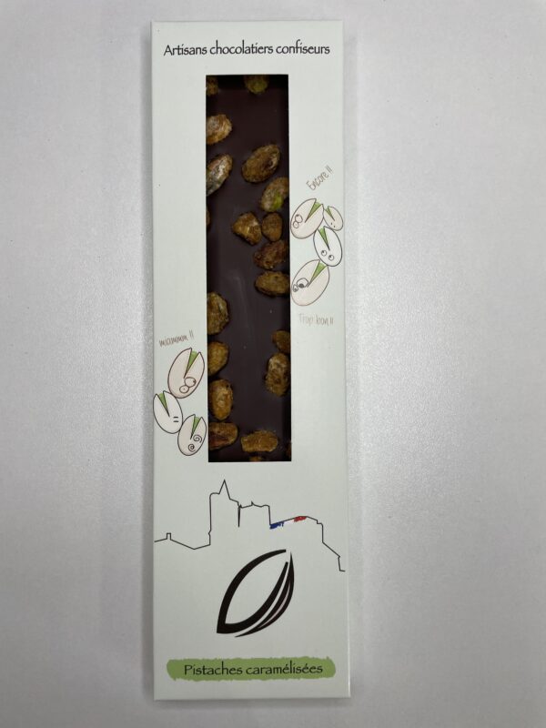 Tablette aux pistaches caramélisées