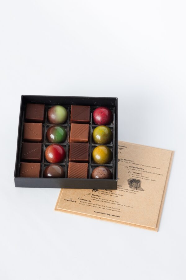 Coffret 16 bonbons de chocolats